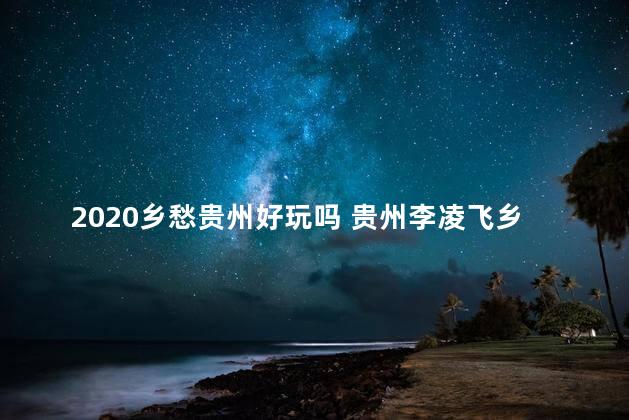 2020乡愁贵州好玩吗 贵州李凌飞乡愁